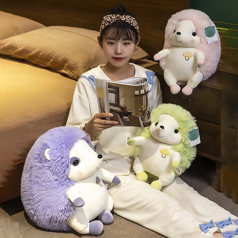 Maliben | Colorful Sitting Hedgehog Family Plushies