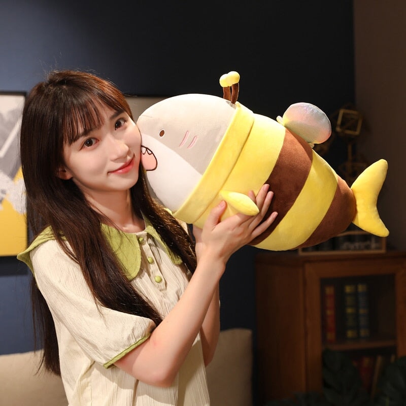 Maliben | Cute Chonky Half Shark Half Bee Plushie
