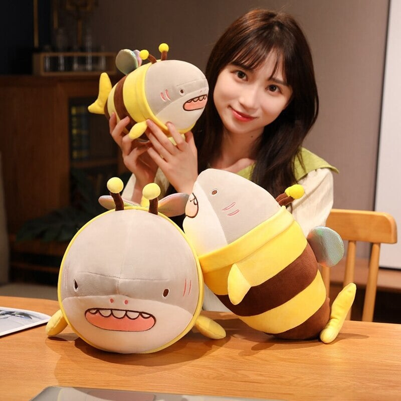 Maliben | Cute Chonky Half Shark Half Bee Plushie