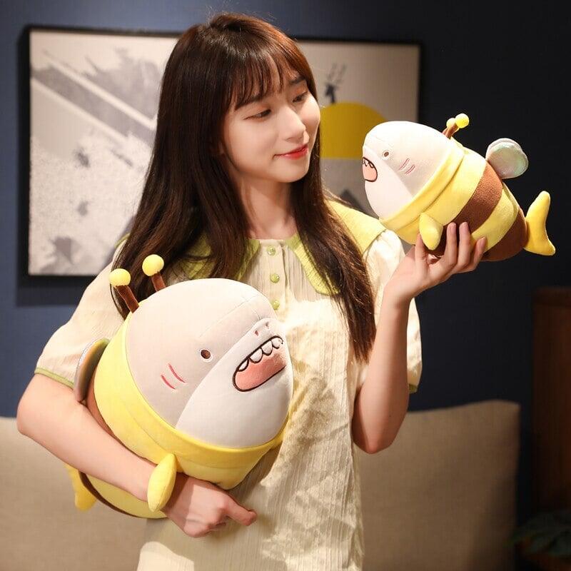 Maliben | Cute Chonky Half Shark Half Bee Plushie