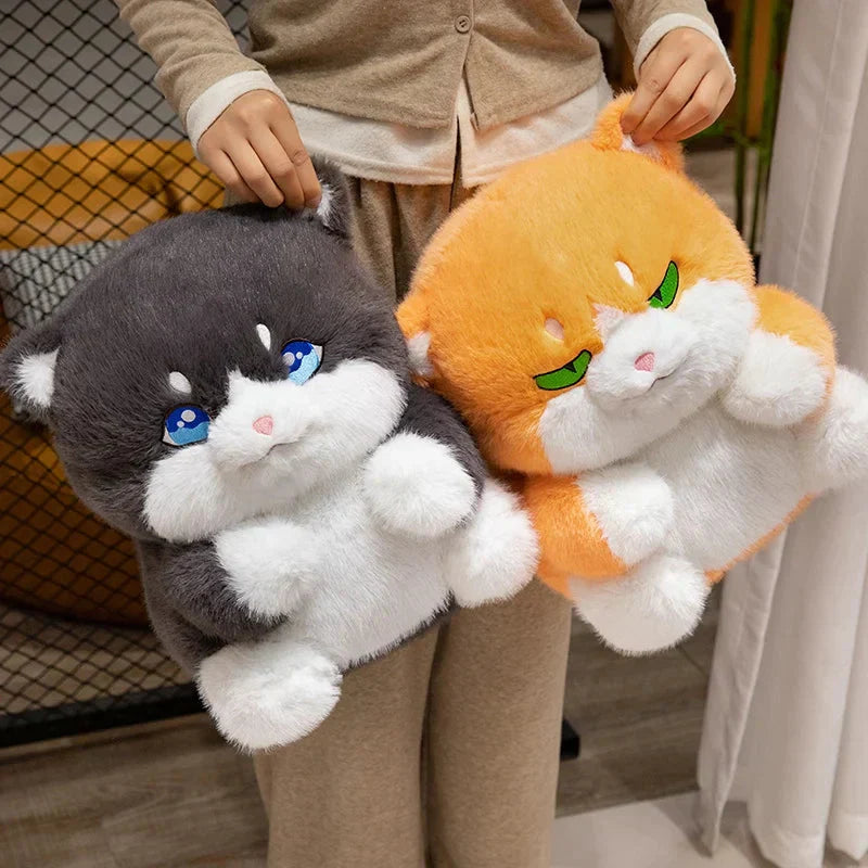 Maliben | Cute Chubby Gray Ginger Cat Plushies
