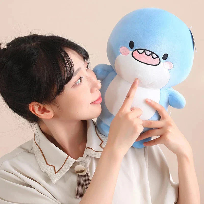Maliben | Fatty Blue Cartoon Shark Plush