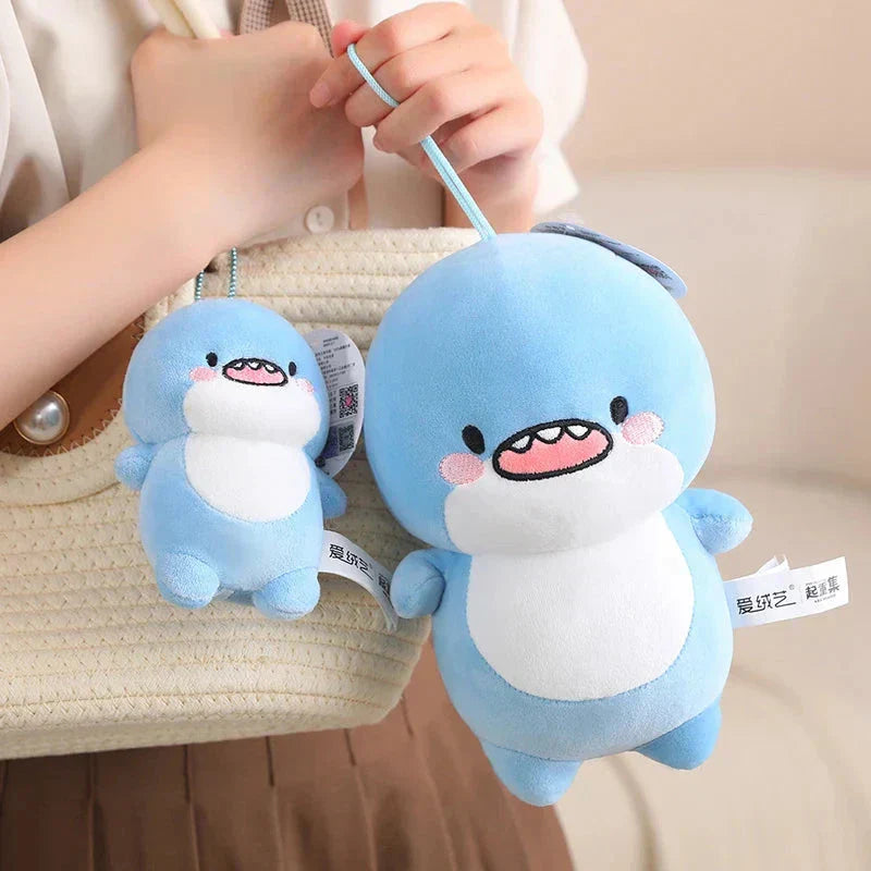 Maliben | Fatty Blue Cartoon Shark Plush
