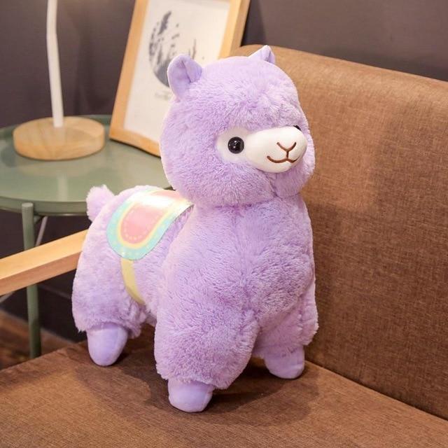 Maliben | Kawaii Pink Purple White Fluffy Alpaca Plushie Collection
