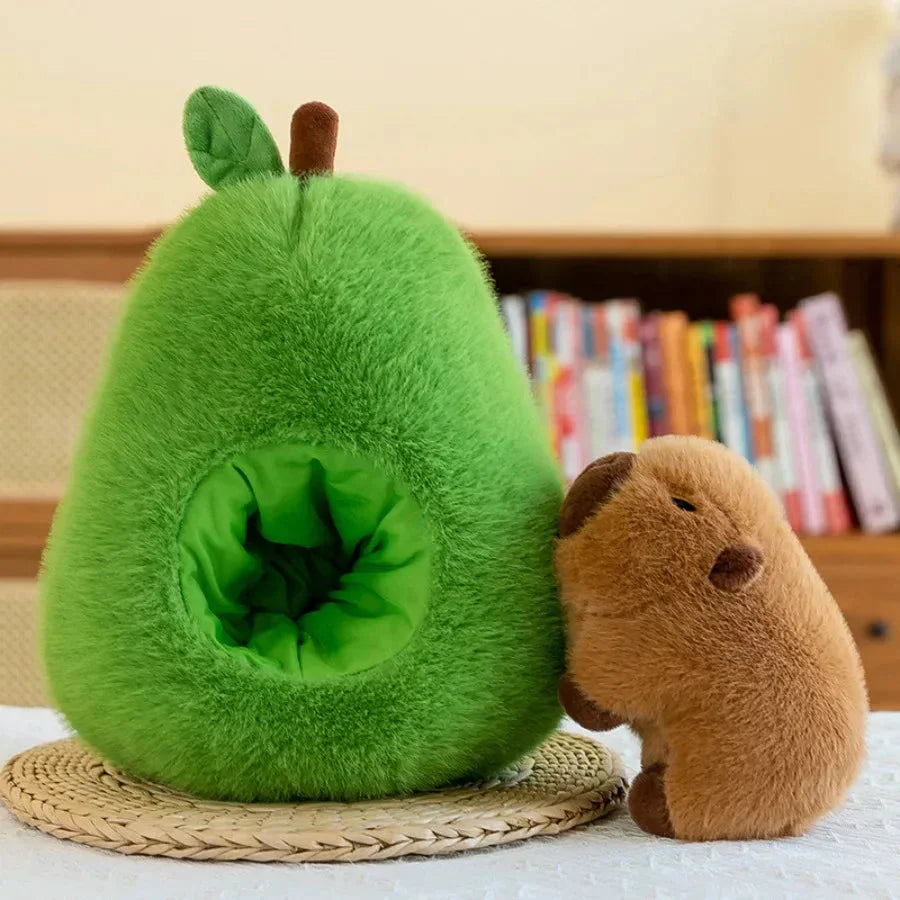 Maliben | Fluffy Avocado Capybara Plushie