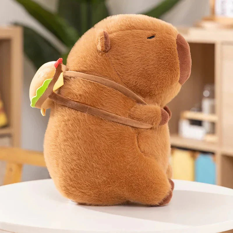 Maliben | Fluffy Capybara Burger Bag Plushies