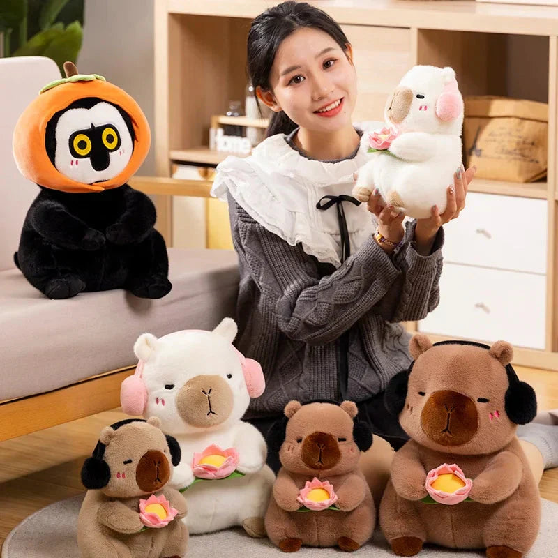 Maliben | Fluffy Capybara & Monkey Plushie Pals