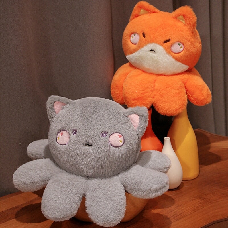 Maliben | Fluffy Octo-Animal Fox Cat Bunny Bear Plushies