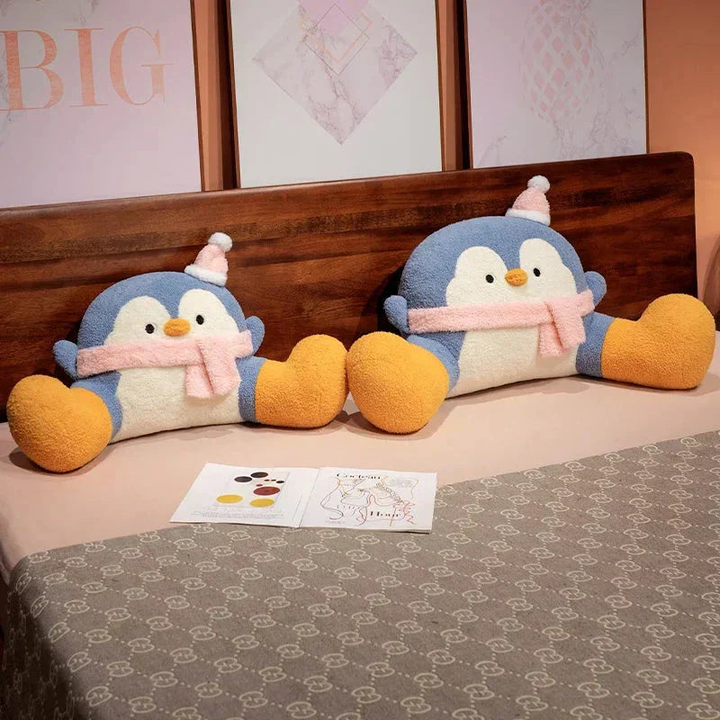 Maliben | Fluffy Penguin Backrest Cushion Pillow Seat