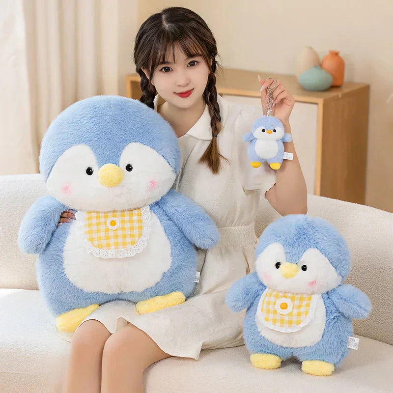 Maliben | Fluffy Penguin Squad Plushies With Bib