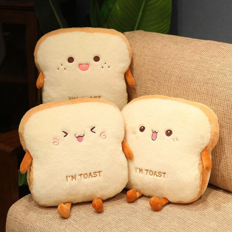 Maliben | Fluffy Toastie Bread Hand Warmer Plushies