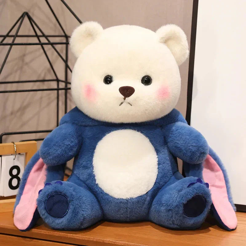Maliben | Fluffy White Bear Donkey Outfit Plushie