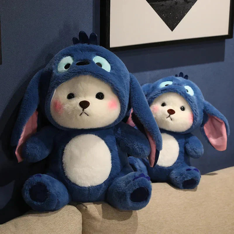Maliben | Fluffy White Bear Donkey Outfit Plushie