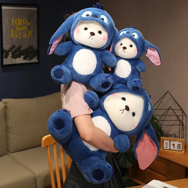 Maliben | Fluffy White Bear Donkey Outfit Plushie