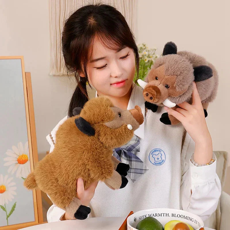 Maliben | Fluffy Wild Boar Plushie Soft Toy