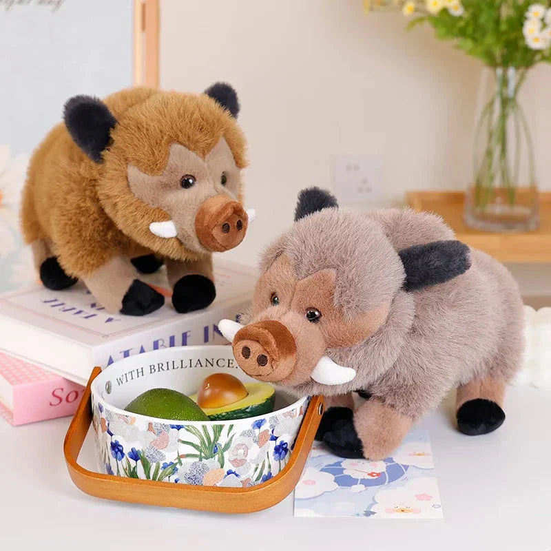Maliben | Fluffy Wild Boar Plushie Soft Toy