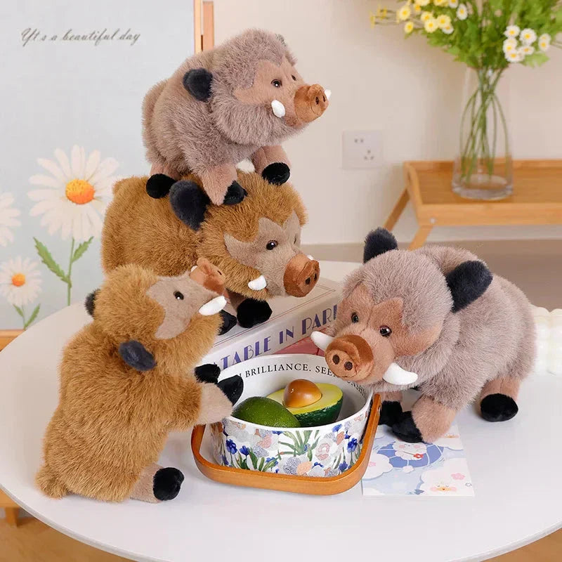 Maliben | Fluffy Wild Boar Plushie Soft Toy