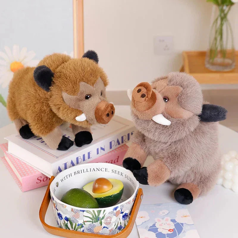 Maliben | Fluffy Wild Boar Plushie Soft Toy
