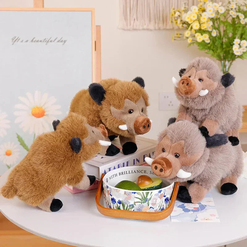 Maliben | Fluffy Wild Boar Plushie Soft Toy
