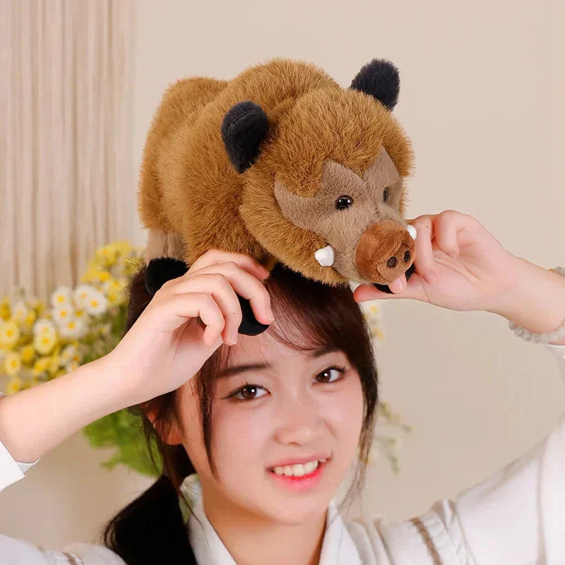 Maliben | Fluffy Wild Boar Plushie Soft Toy
