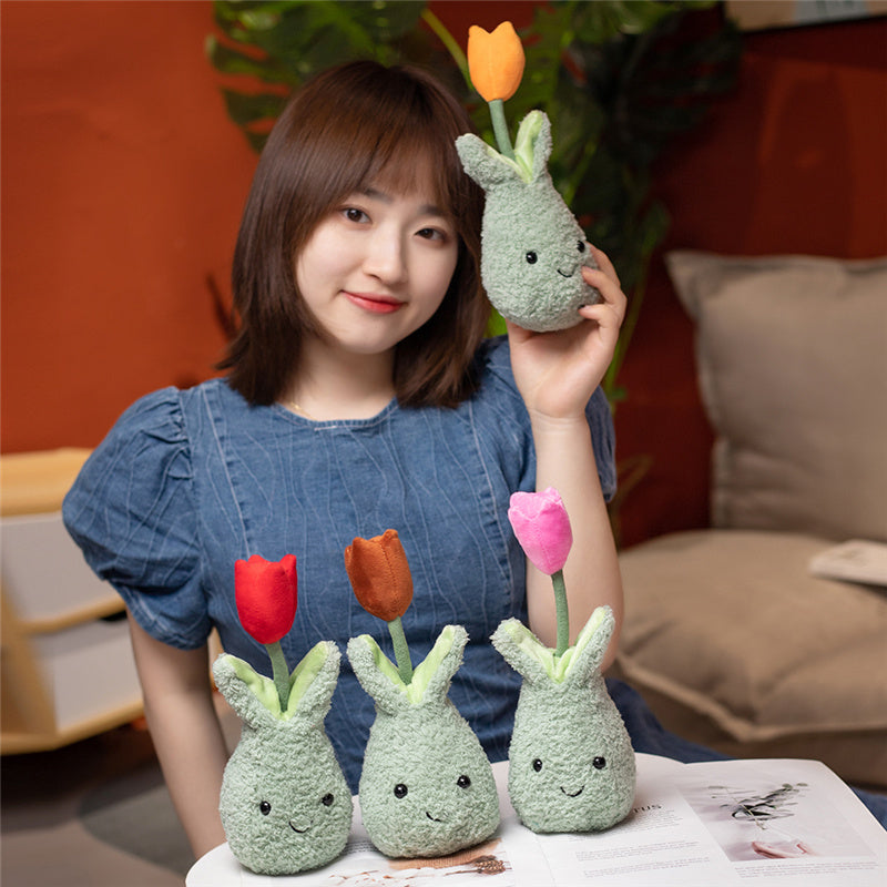 Maliben | Friendly Cuddly Tulip 22cm Flower Pot Plushie Collection