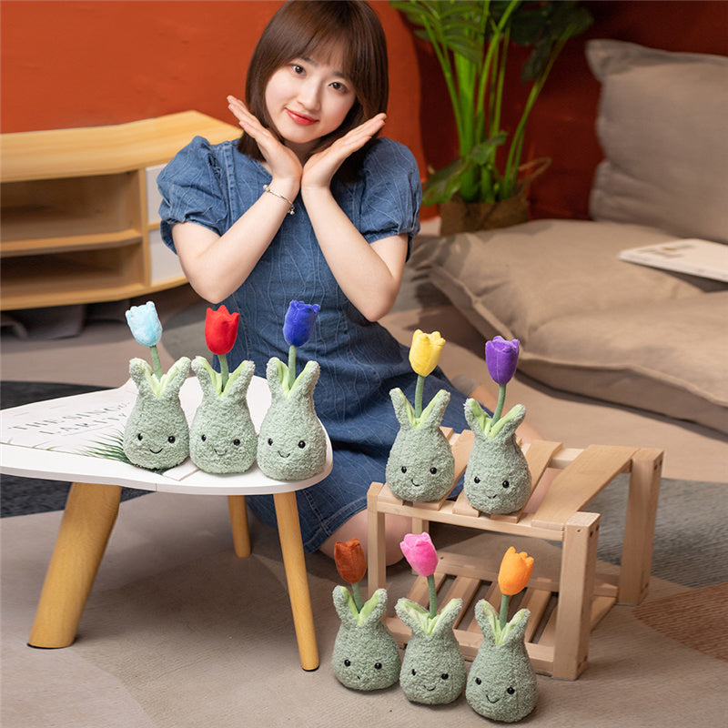 Maliben | Friendly Cuddly Tulip 22cm Flower Pot Plushie Collection