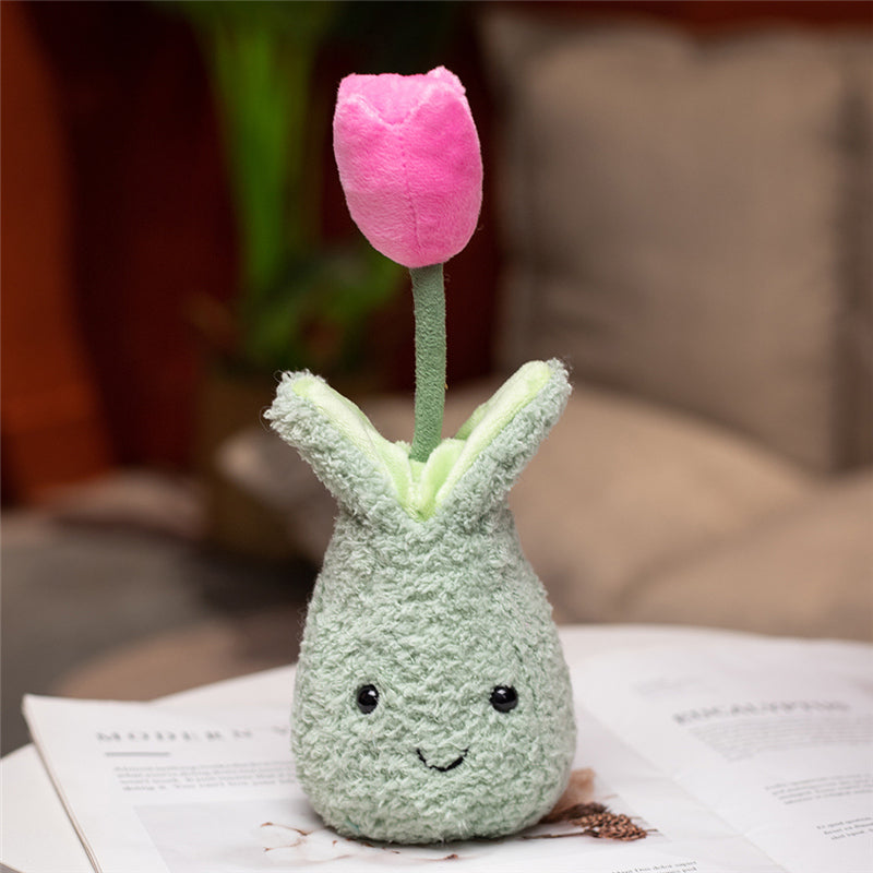 Maliben | Friendly Cuddly Tulip 22cm Flower Pot Plushie Collection