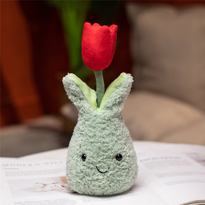 Maliben | Friendly Cuddly Tulip 22cm Flower Pot Plushie Collection