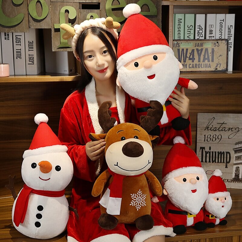 Maliben | Friendly Santa Reindeer Snowman Plushies