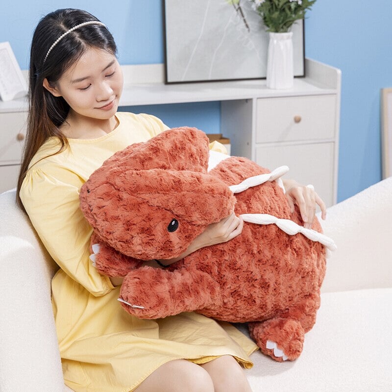Maliben | Fuzzy Cute Pink Red Lizard Plushies