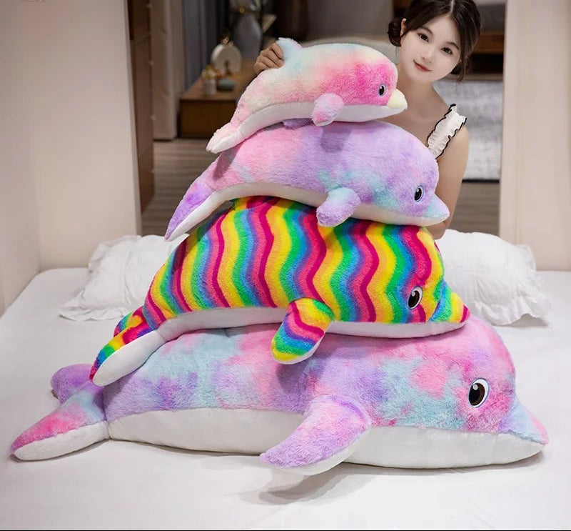 Maliben | Galaxy Rainbow Dolphin Plushies
