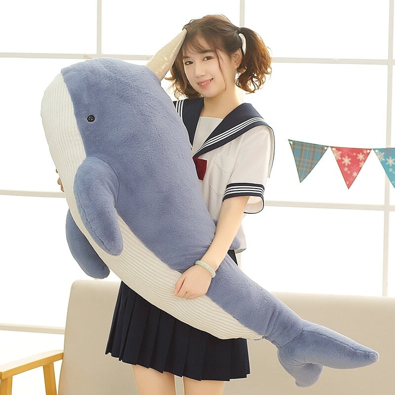 Maliben | Giant Blue Pink Narwhal Plushies