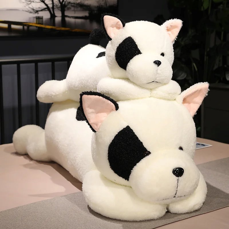 Maliben | Giant Fluffy Spotty White Black Dog Plushie