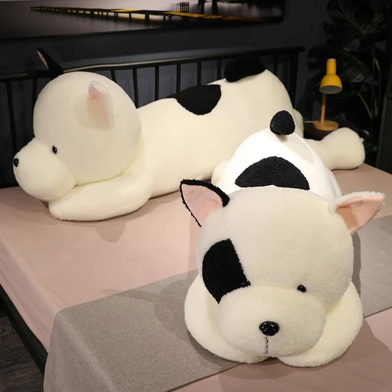 Maliben | Giant Fluffy Spotty White Black Dog Plushie