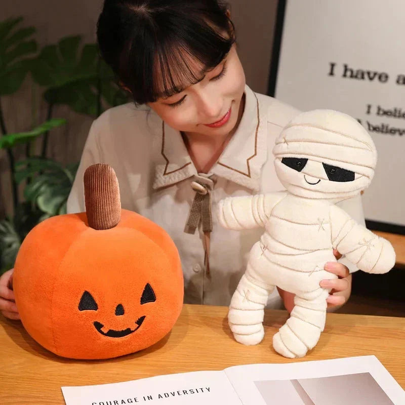 Maliben | Halloween Pumpkin Mummy Skull Bone Plushies