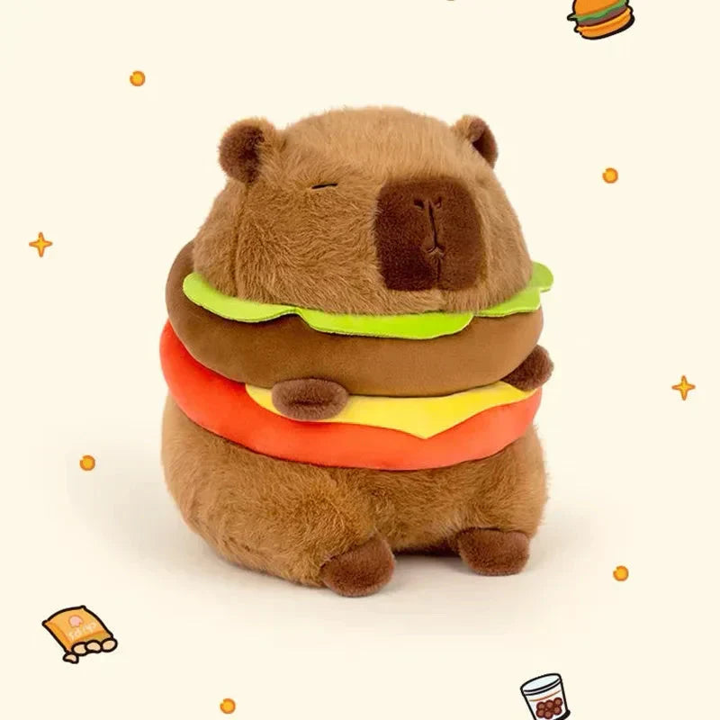 Maliben | Hamburger Capybara Fluffy Plushie