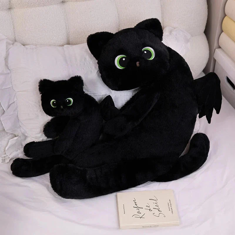 Maliben | Kawaii Black Cat With Wings Plushies