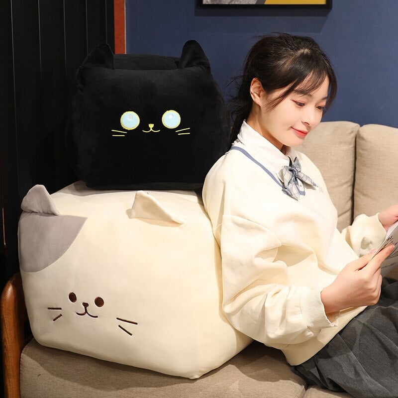 Maliben | Kawaii Black White Cube Cat Plushies
