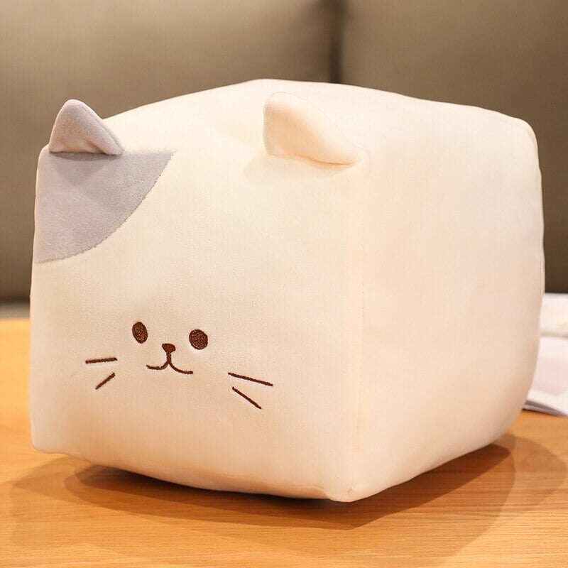 Maliben | Kawaii Black White Cube Cat Plushies