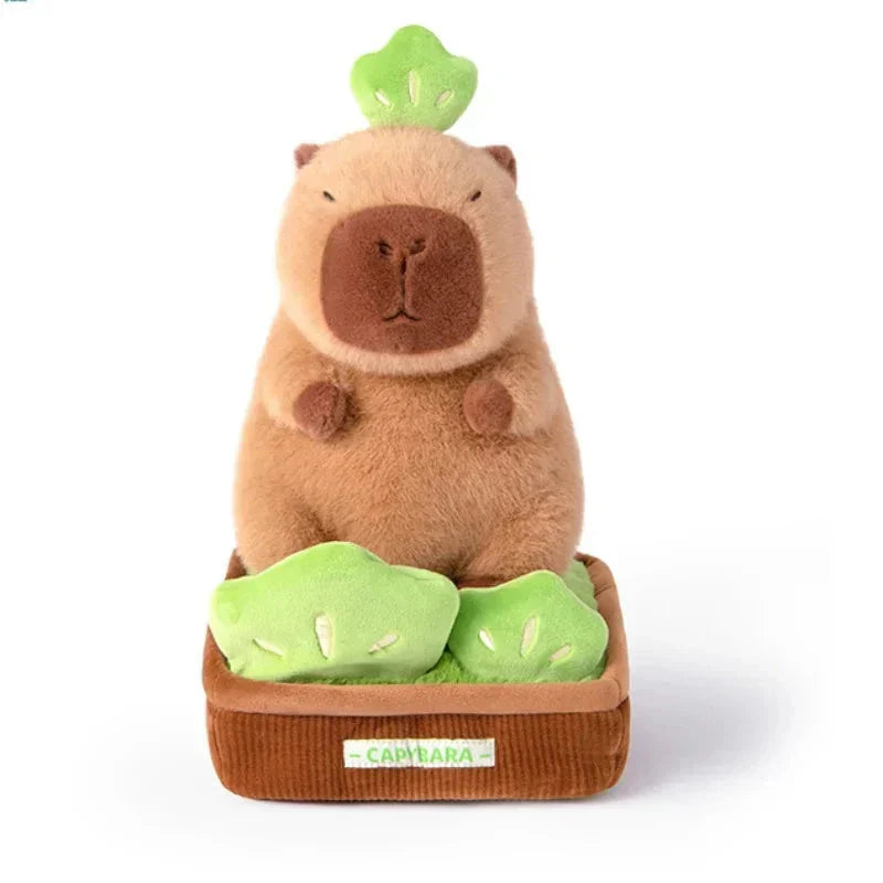 Maliben | Kawaii Capybara Plant Pot Plushie