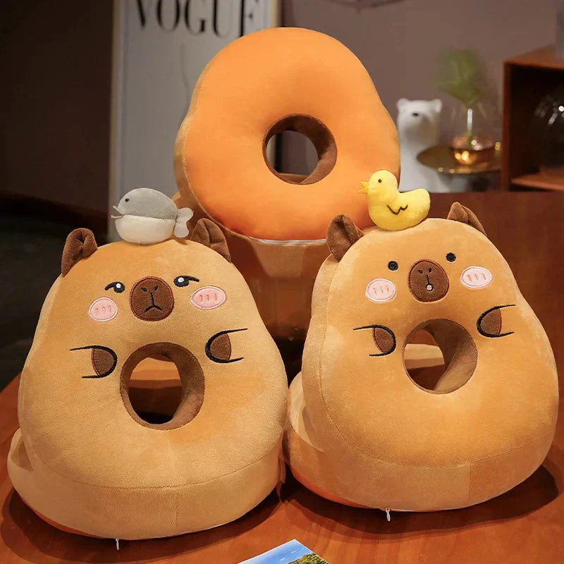 Maliben | Kawaii Capybara Power Nap Head Rest Cushion