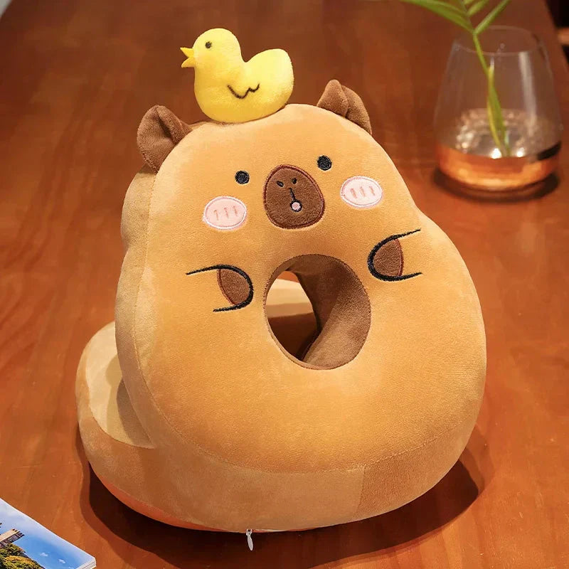 Maliben | Kawaii Capybara Power Nap Head Rest Cushion