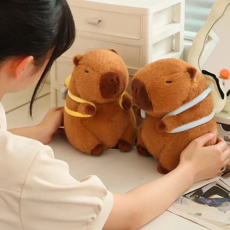 Maliben | Kawaii Capybara With Backpack Plush Collection