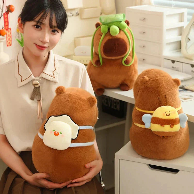 Maliben | Kawaii Capybara With Backpack Plush Collection