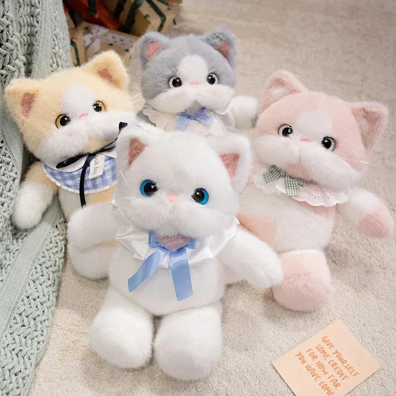 Maliben | Kawaii Cat Plush Family with Collar