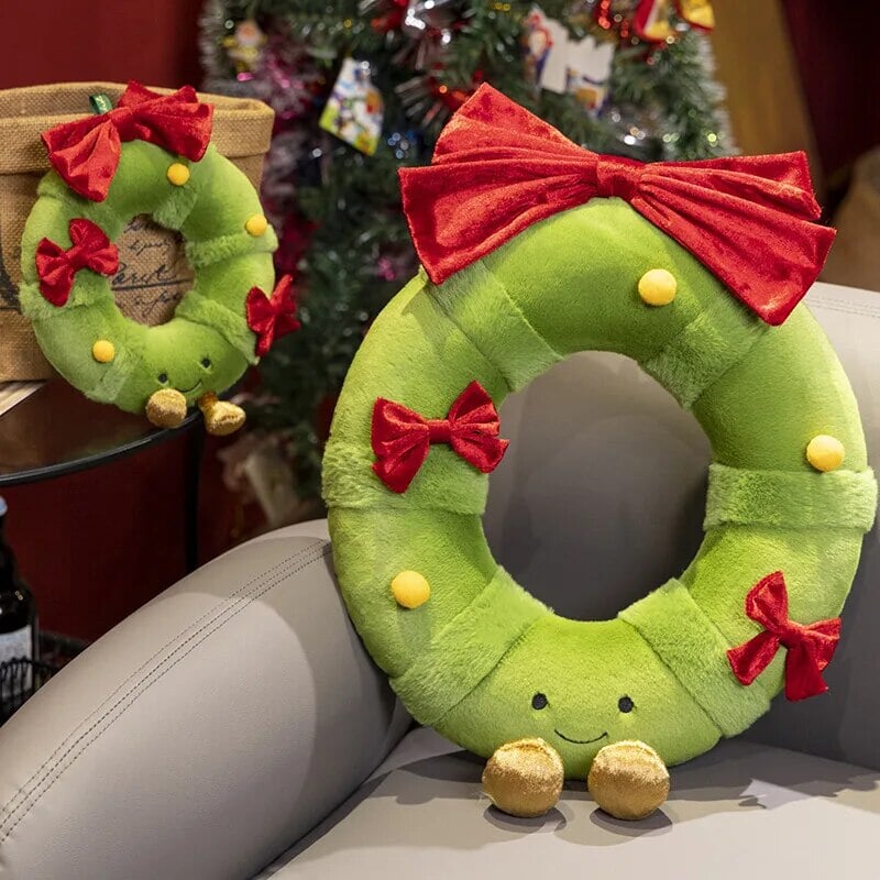 Maliben | Kawaii Christmas Tree Wreath Door Ring Plushies