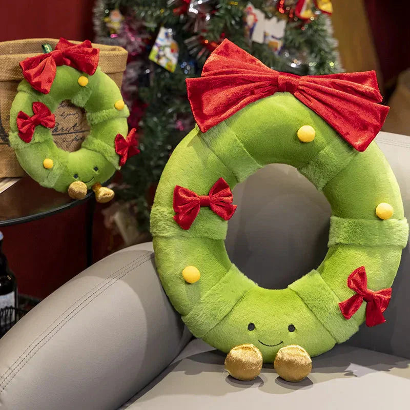 Maliben | Kawaii Christmas Tree Wreath Door Ring Plushies
