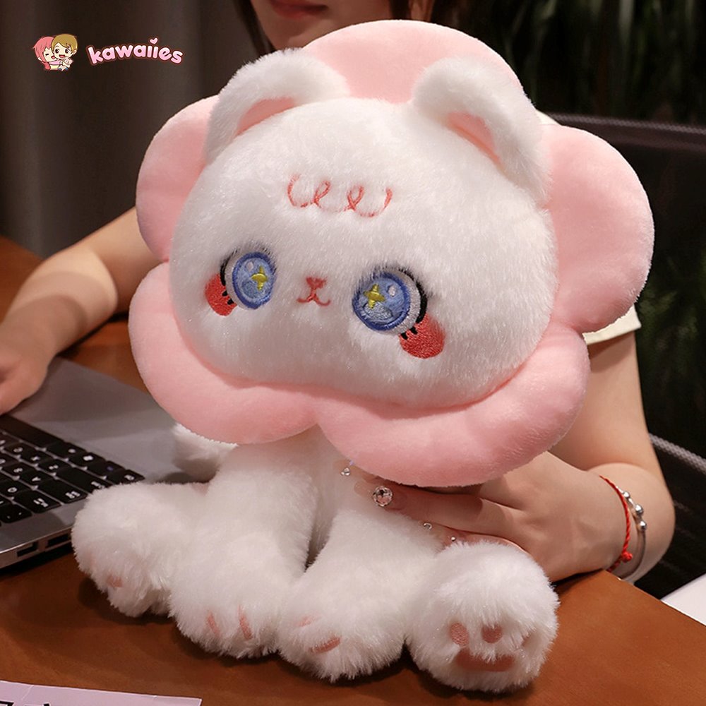 Maliben | Kawaii Flower Black White Cat Plushies