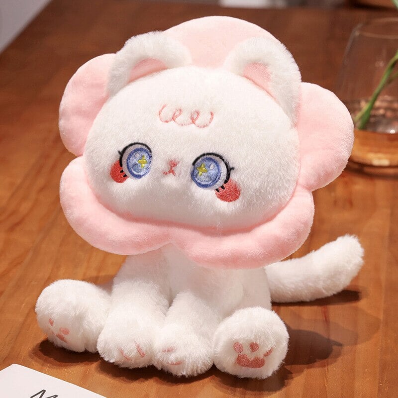 Maliben | Kawaii Flower Black White Cat Plushies