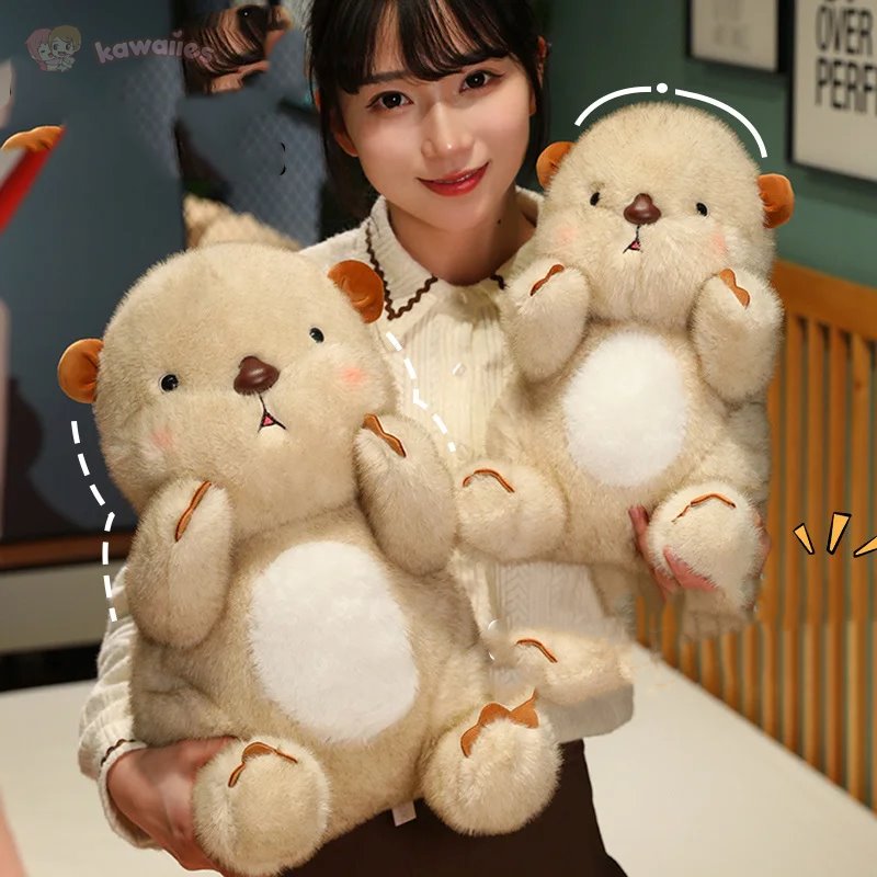 Maliben | Kawaii Fluffy Blushing Otter Plushie